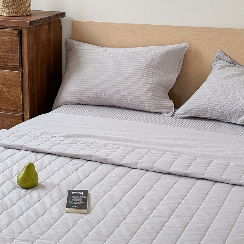 Reversible Quilted Cotton Bed Cover