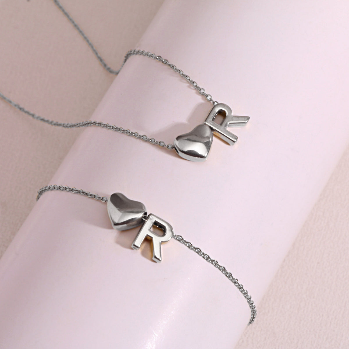Heart Pendant Titanium Steel Necklace