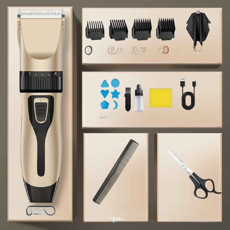 Rechargeable Hair Clipper with Stainless Steel Blades