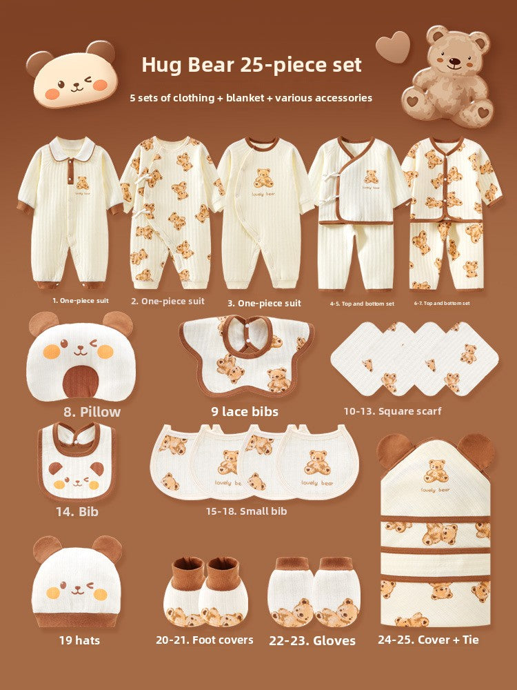 Newborn gift set with baby clothes
