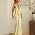 Elegant Halter Neck Mermaid Dress