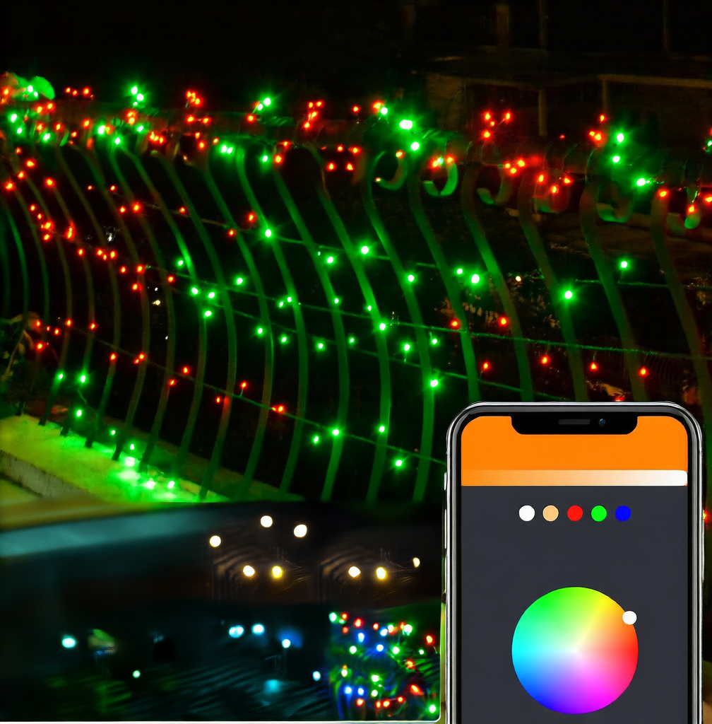 Programmable LED Christmas String Lights for Outdoor Holiday Decoration