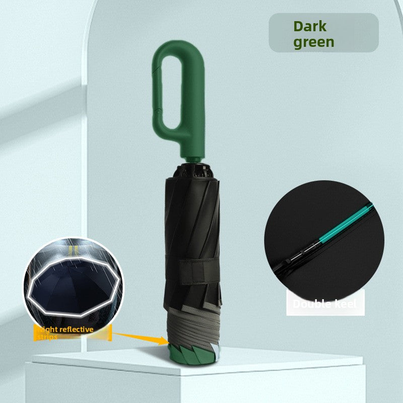 Fully Automatic Umbrella with Ring Handle