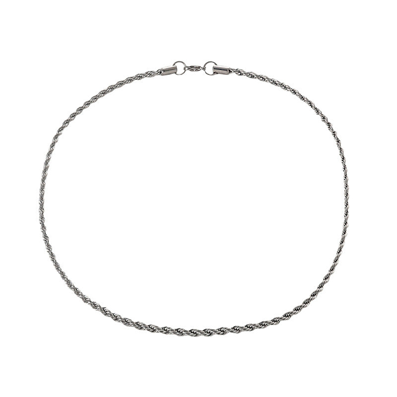 Twisted Hemp Necklace with Fade-Resistant Design ? Unique Hemp Cord Naked Necklace