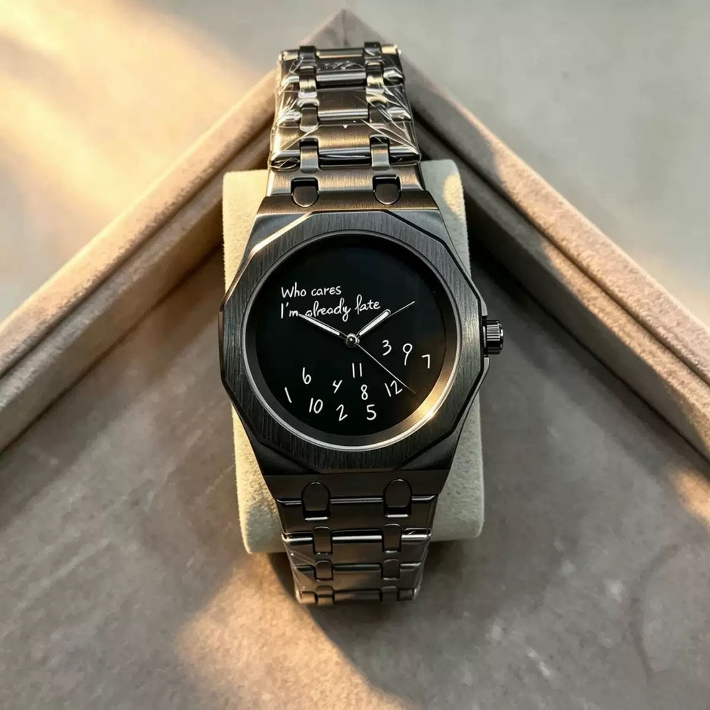 Fashion Digital Luminous Men Watch Octagonal Steel Band