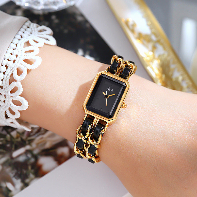 Luxury Square Dial Quartz Watch