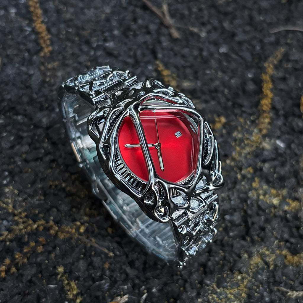 Men's Y2K Spider Web Design Quartz Watch