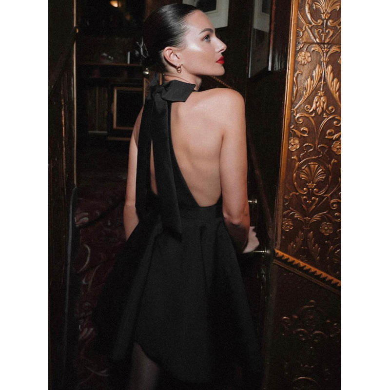 Halterneck Backless High Waist Dress