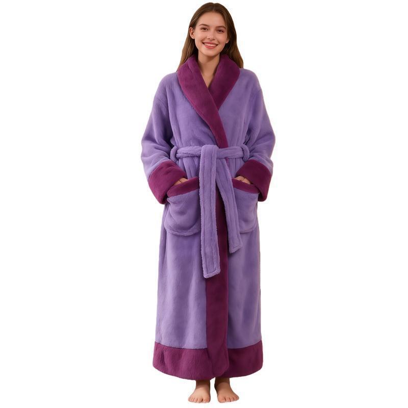 Flannel bathrobe
