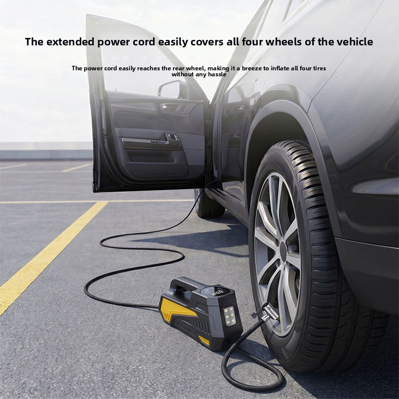 Portable Car Tire Pump with Digital Display