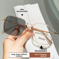 Photochromic Anti-Blue Light Glasses with Square Frame