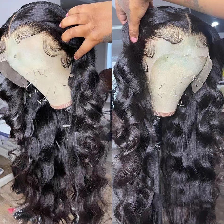 Front Lace Synthetic Wig Long Curly Hair