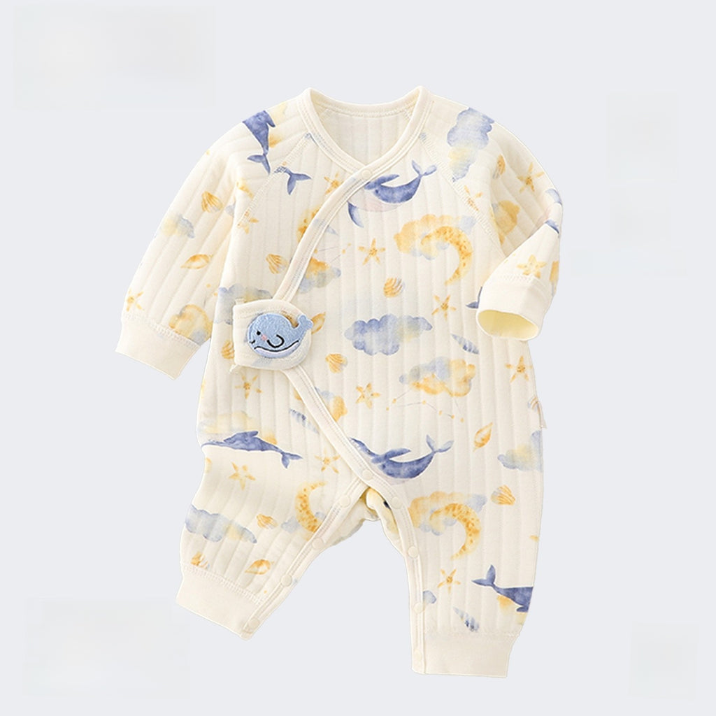 Baby Quilted Jumpsuit Winter Warm Clothing