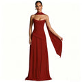 Strappy Slim-Fit Tube Evening Dress