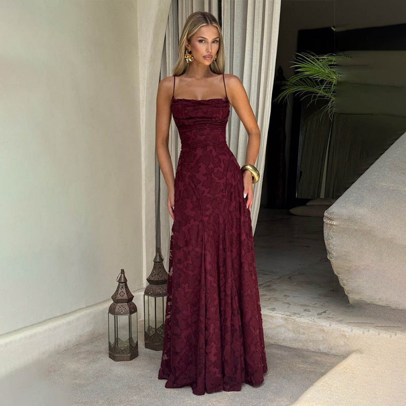 Elegant Backless Slip Dress