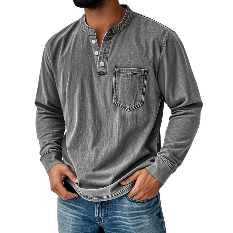 Mens Half Zip Long Sleeve Sweatshirt