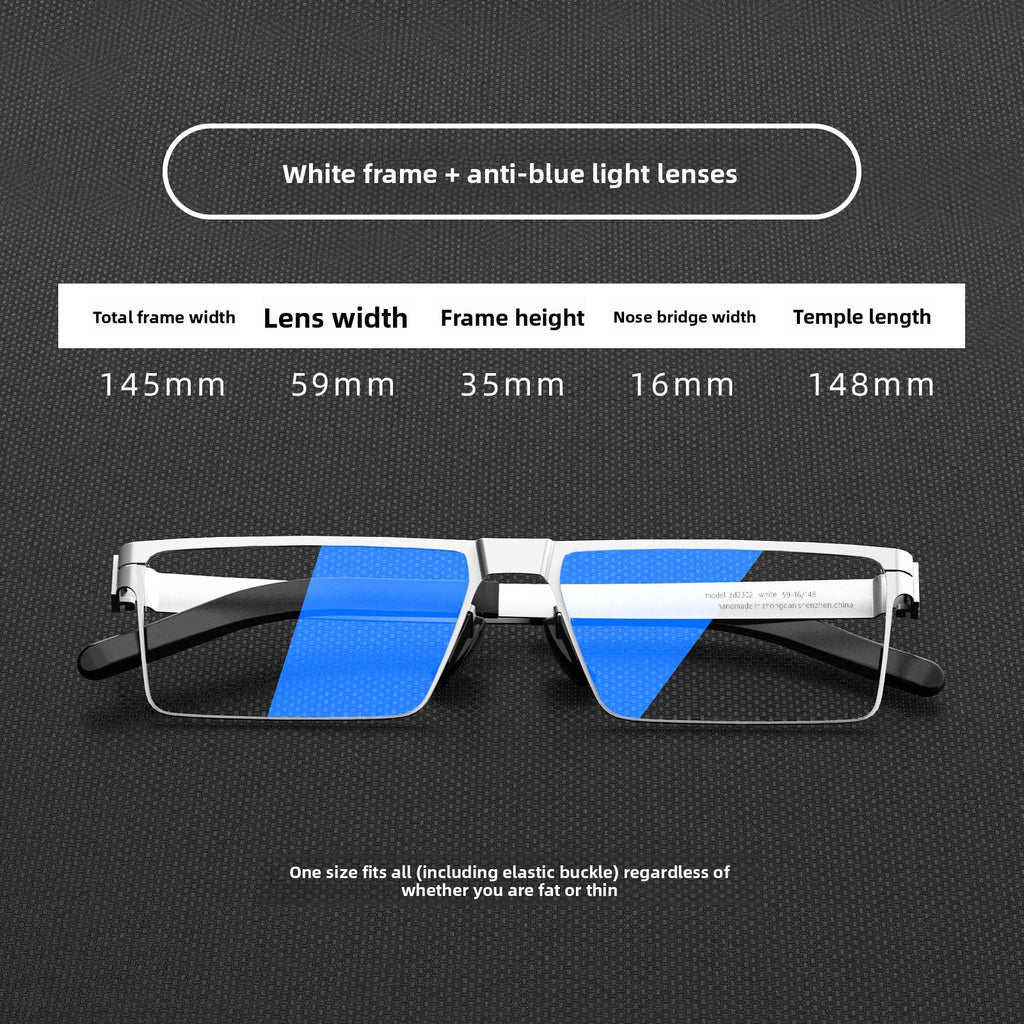 Nordic Flat Frame Anti Blue Light Sunglasses