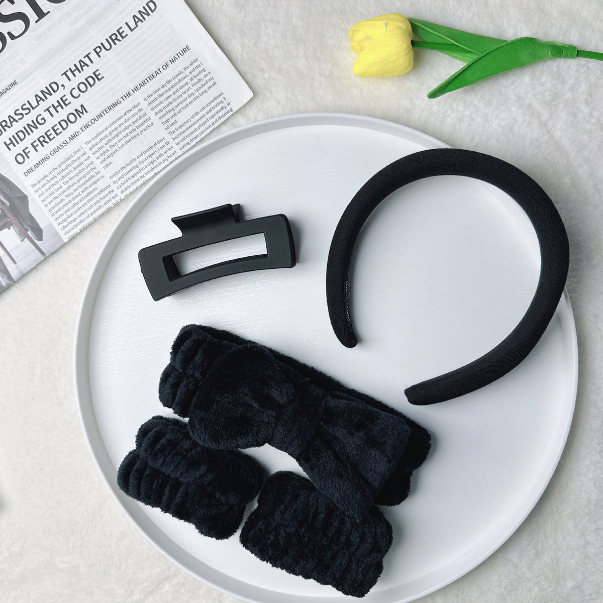 Soft Fabric Hair Accessories Set