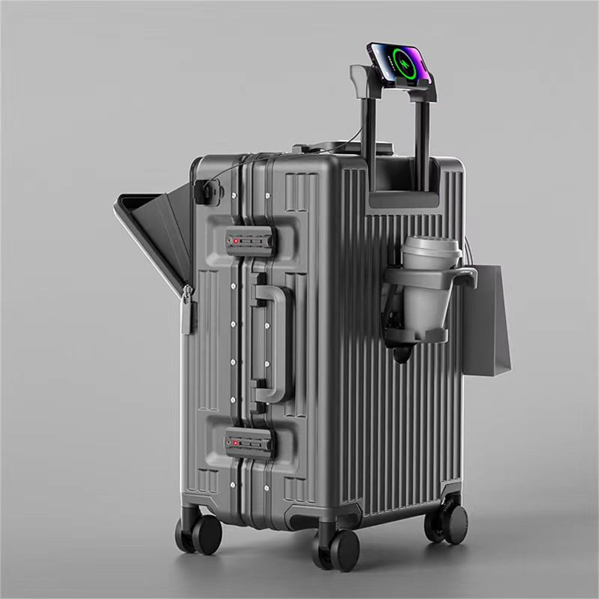 Multifunctional Front Open PC Suitcase