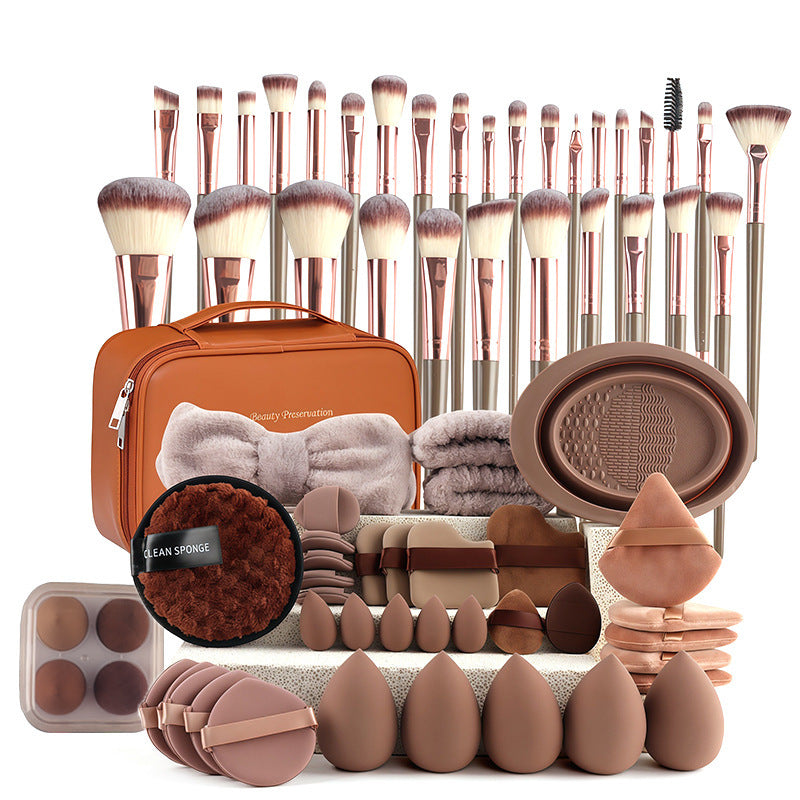 67-Piece Makeup Brush and Sponge Kit