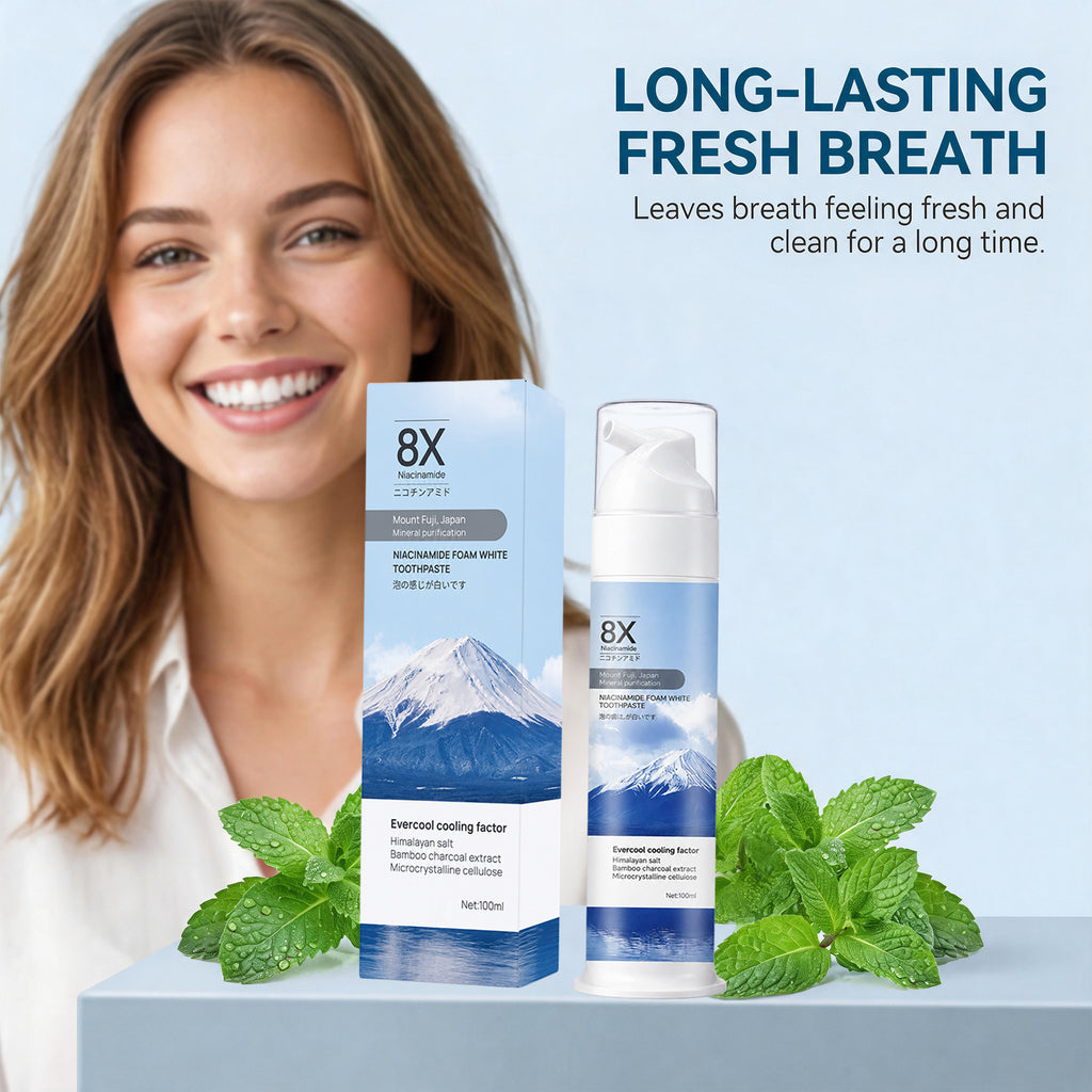 Nicotinamide toothpaste dense foam mild dentifrice care toothpaste