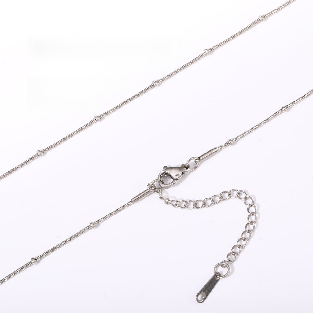 Versatile Braided Chain and Blade Necklace