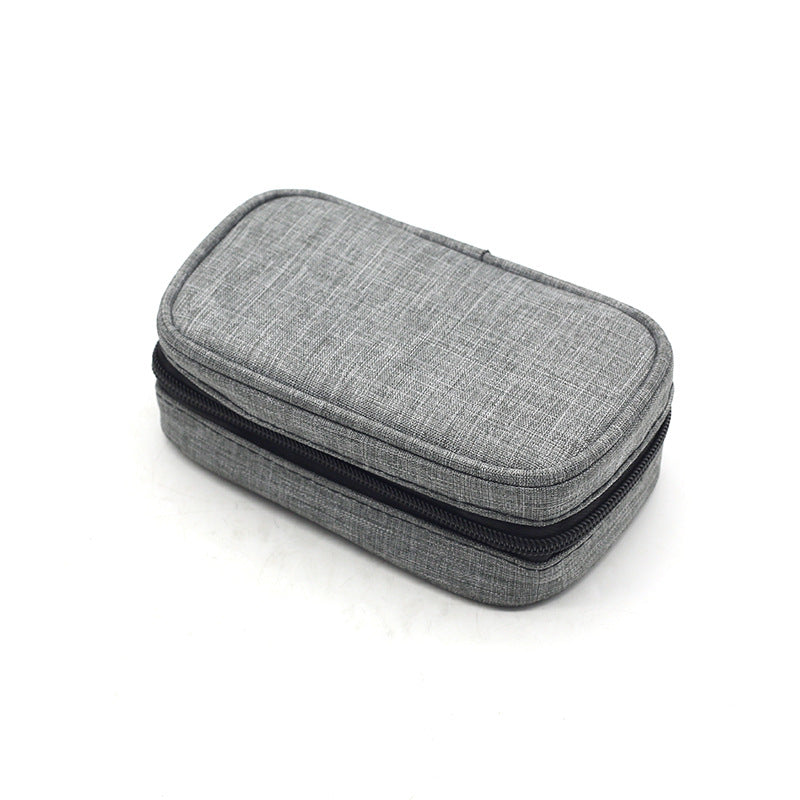 14 Compartment Weekly Pill Organizer with Leather Case