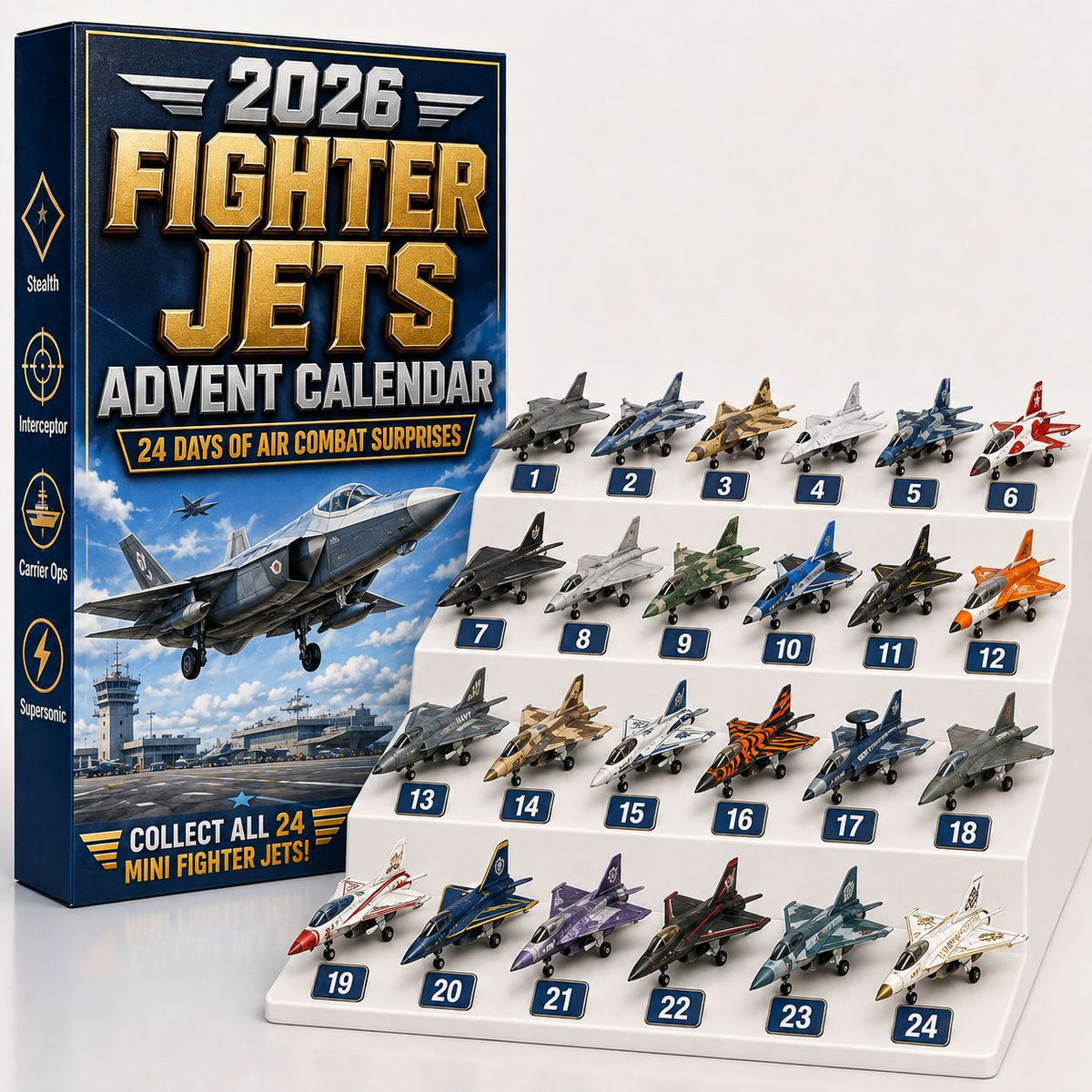 Aircraft Series Blind Box Advent Calendar Christmas Toy