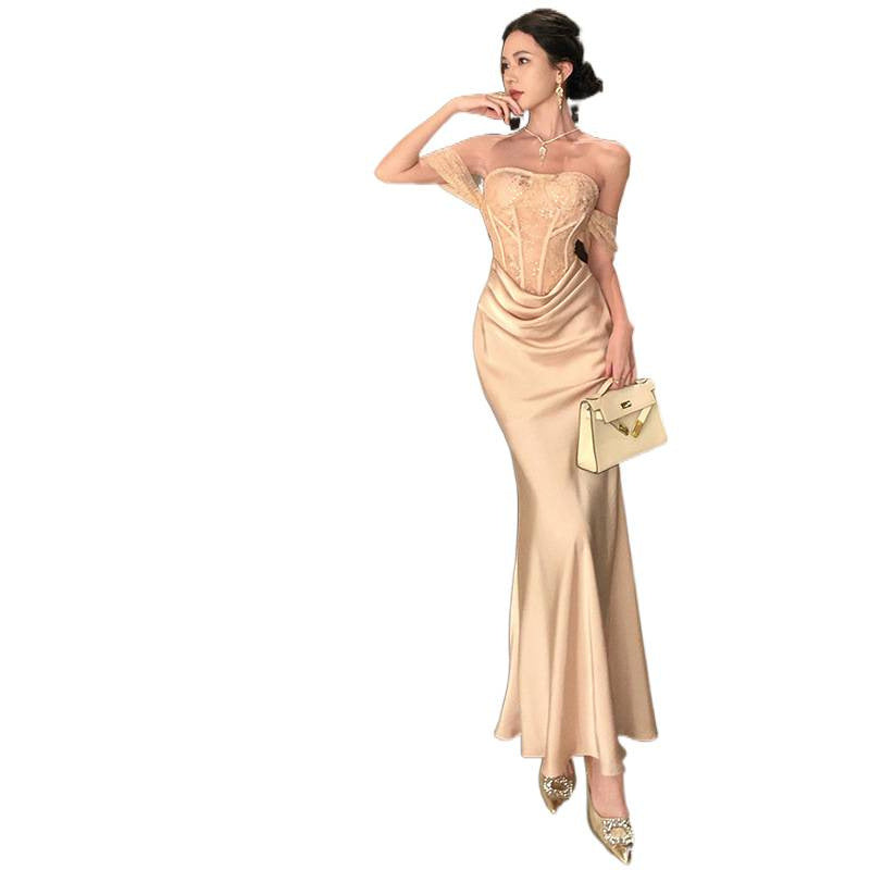 Suspender Mermaid Long Dress