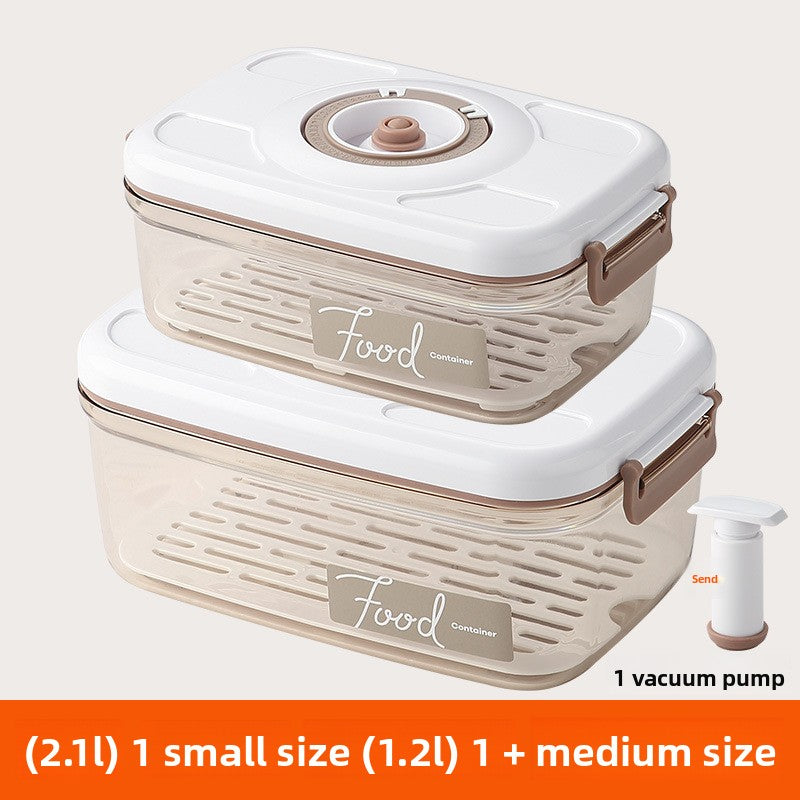 Electric vacuum storage box with air extraction function