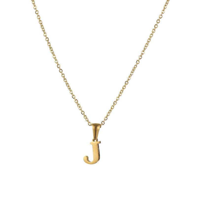Alphabet Pendant Necklace