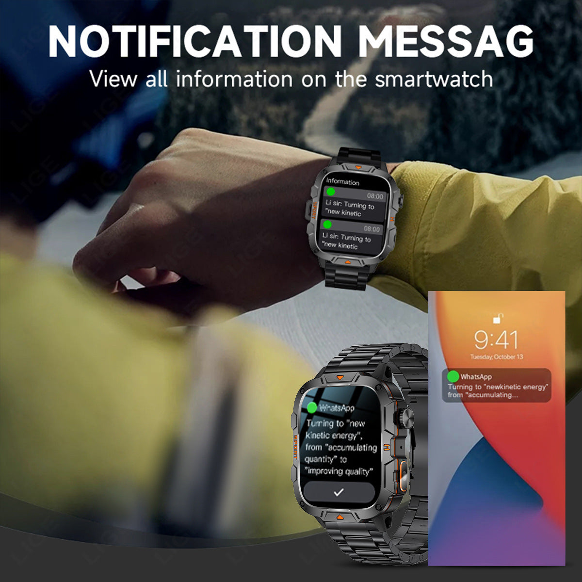 Multifunctional Health Smart Watch with Bluetooth Call