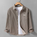 striped shirt jacket