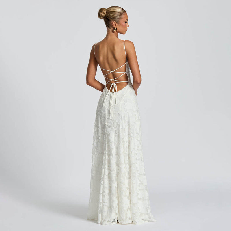 Elegant Backless Slip Dress