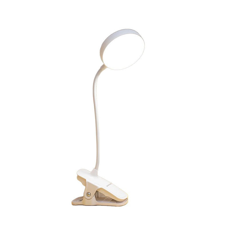 Clip-On Circular LED Desk Lamp with Eye Protection