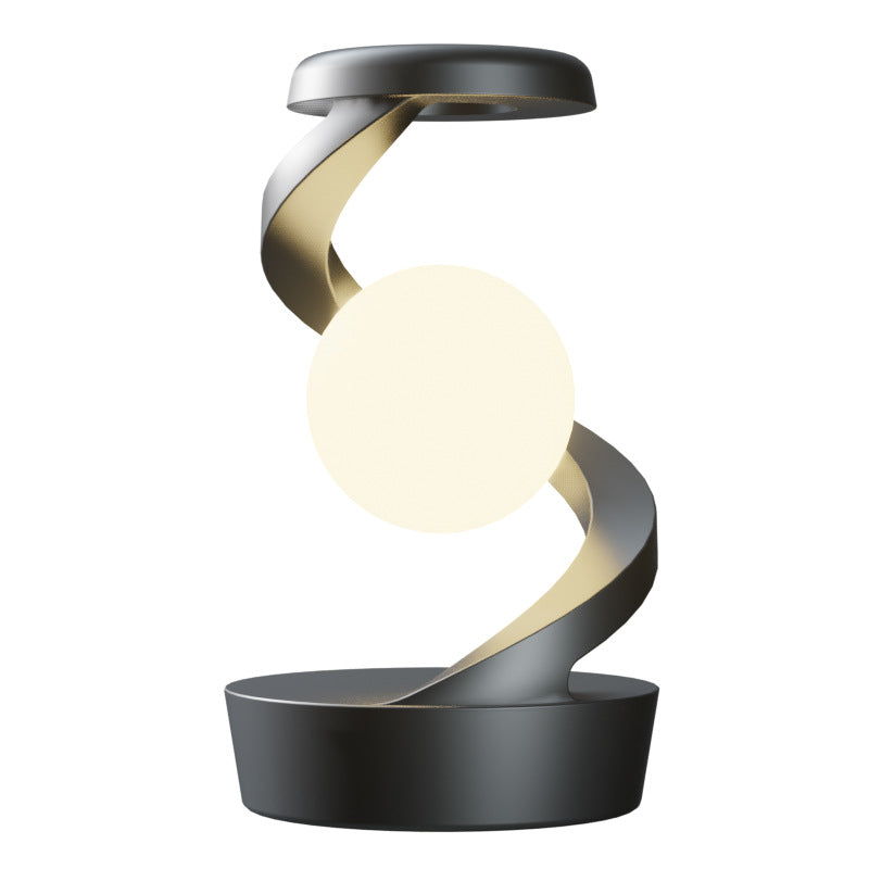 Smart Rotating Floating USB Desk Lamp with RGB Light and Wireless Charger
