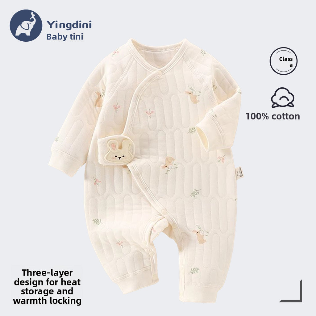 Baby Quilted Jumpsuit Winter Warm Clothing