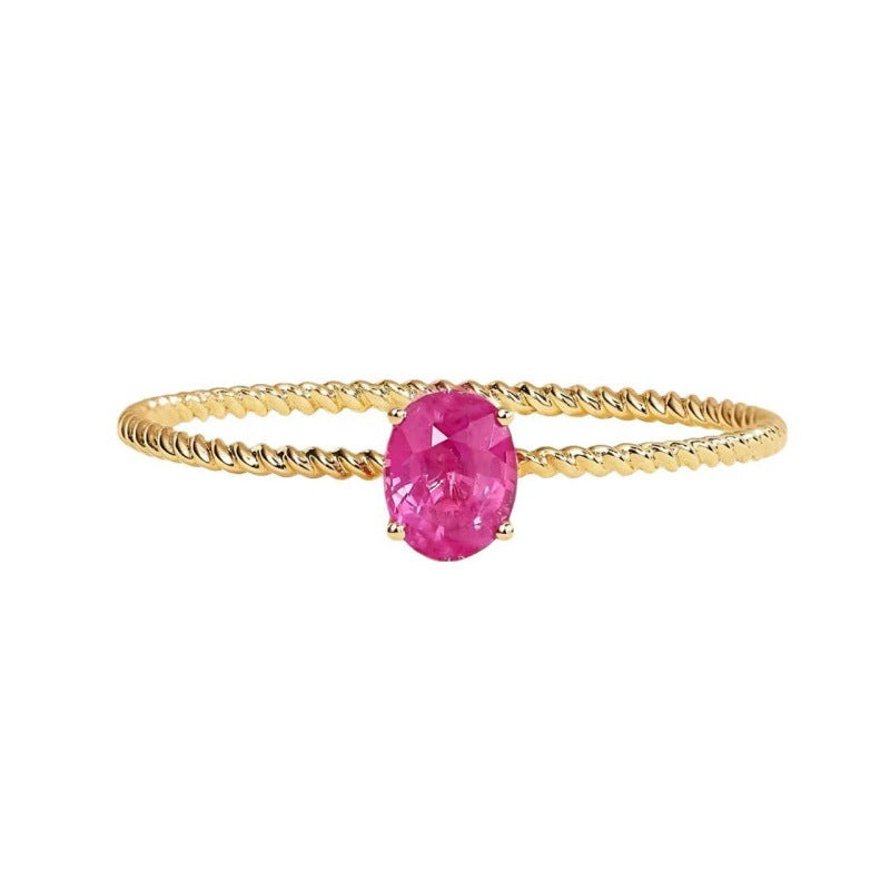 Natural Birthstone Gemsterling Silver Ring