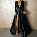 New European and American Women's Fashion Independent Brand Sequined Long Skirt with a Large Hem, Sexy Long Gown with a Train for Evening Parties