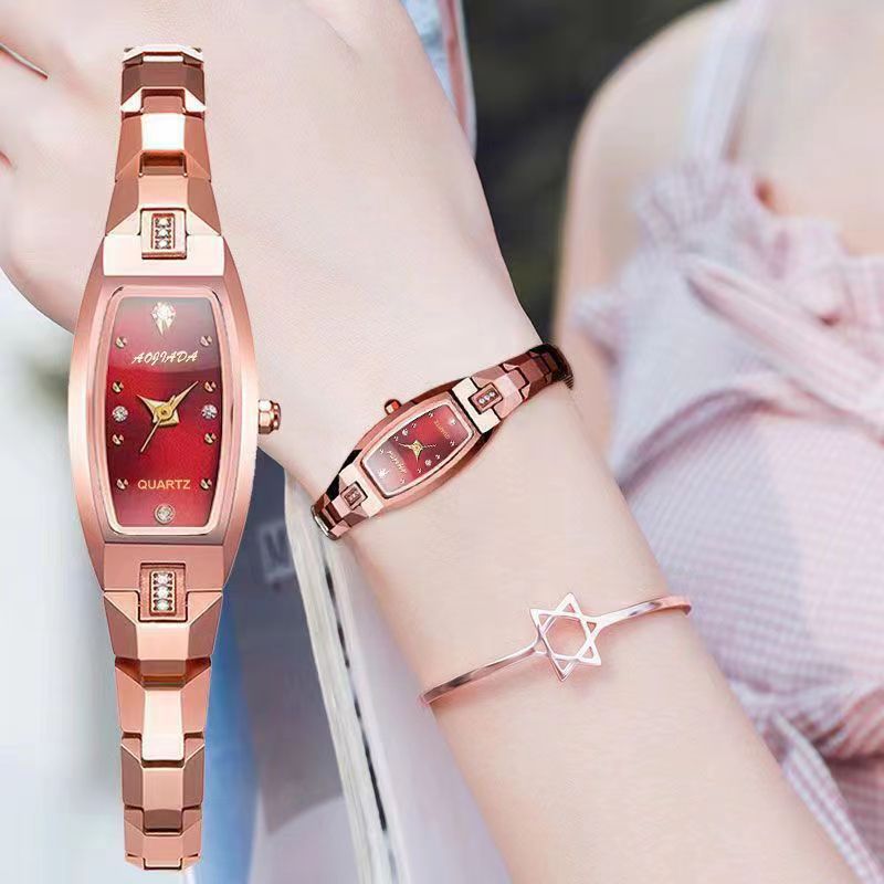 Oval ladies' watch with a small dial