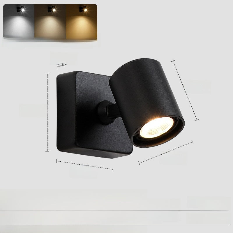 Hotel recessed wall-mounted spotlights