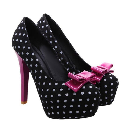 Bowknot High Heel Women Shoes