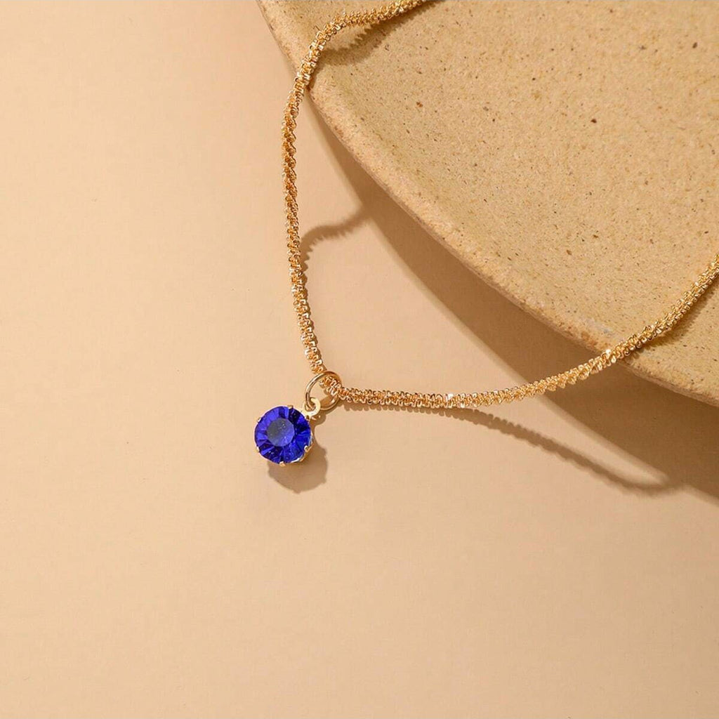 Elegant Zircon Full Diamond Necklace Clavicle Chain