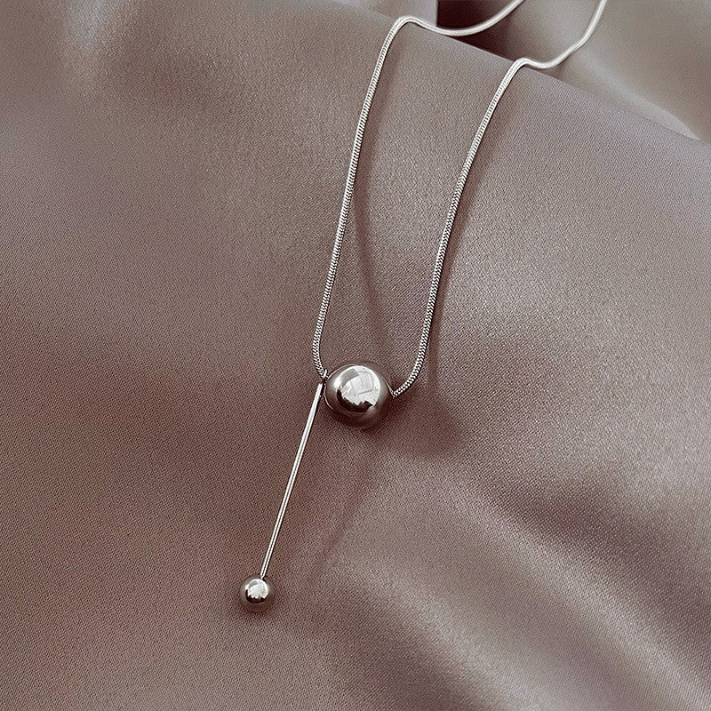 Minimalist Titanium Steel Clavicle Necklace