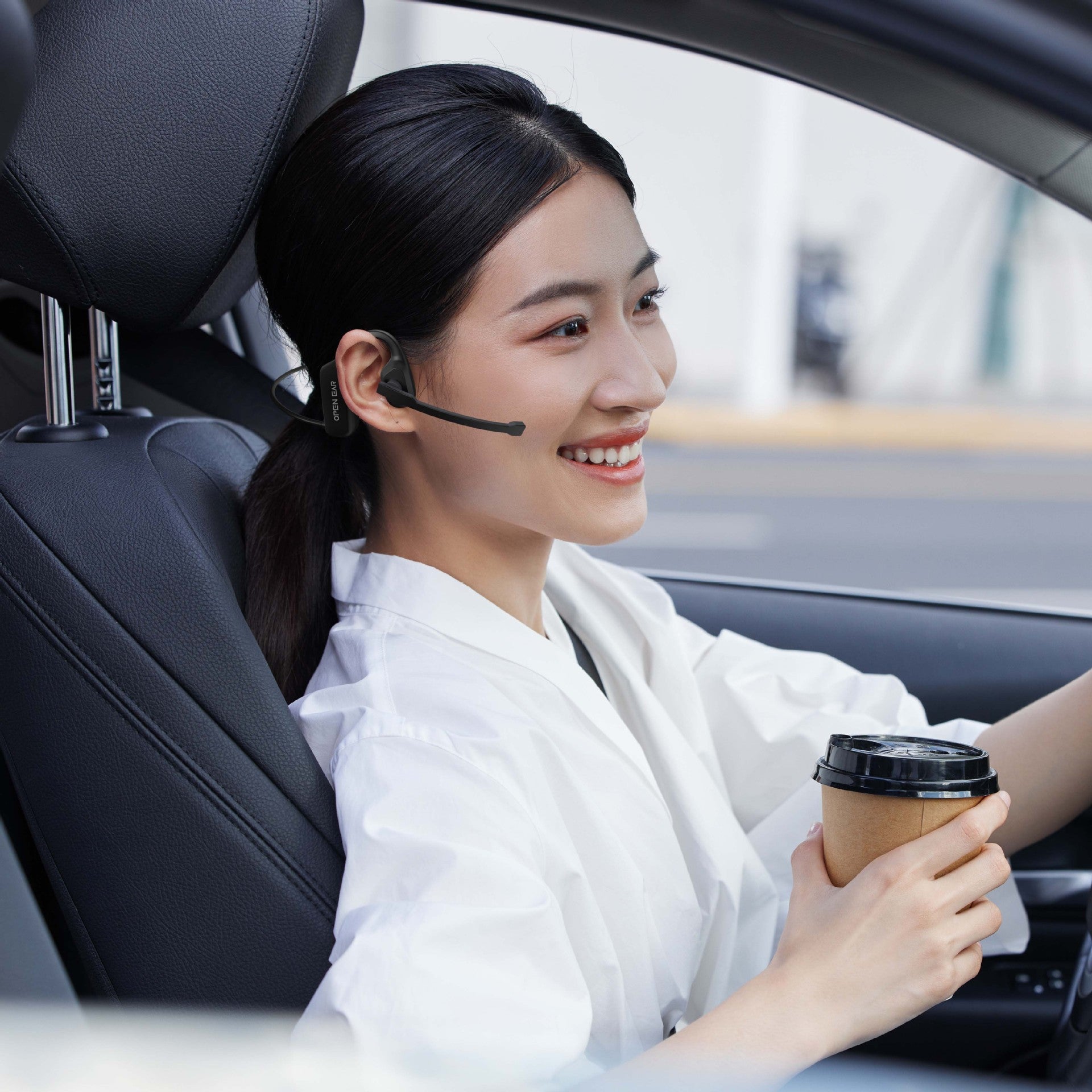 Wireless Bluetooth Earphones with Air Conduction and Noise Reduction