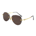 Red Leaf Crystal Eyeglasses
