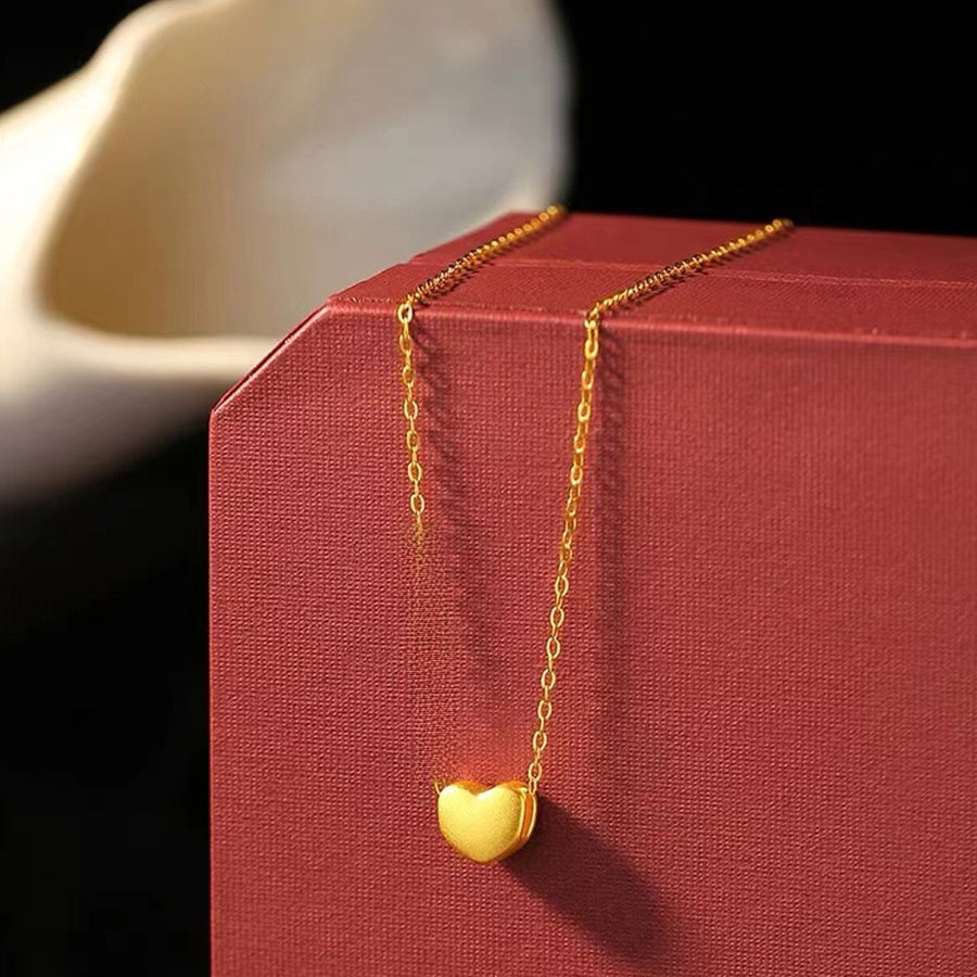Pure Gold 999 Heart Pendant Necklace