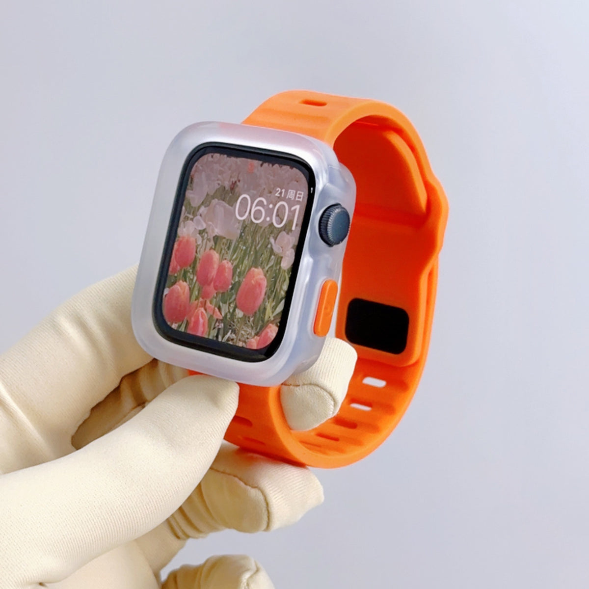 Apple Watch Silicone Strap and Protective Case