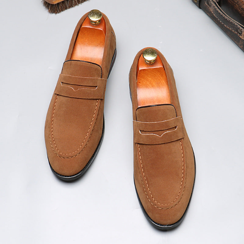 Classic Solid Color Slip-On Loafers