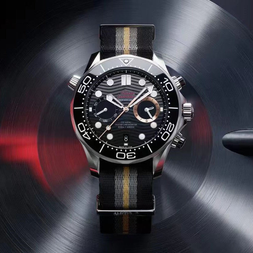 Men's Quartz Chronograph Luminous Diving Watch